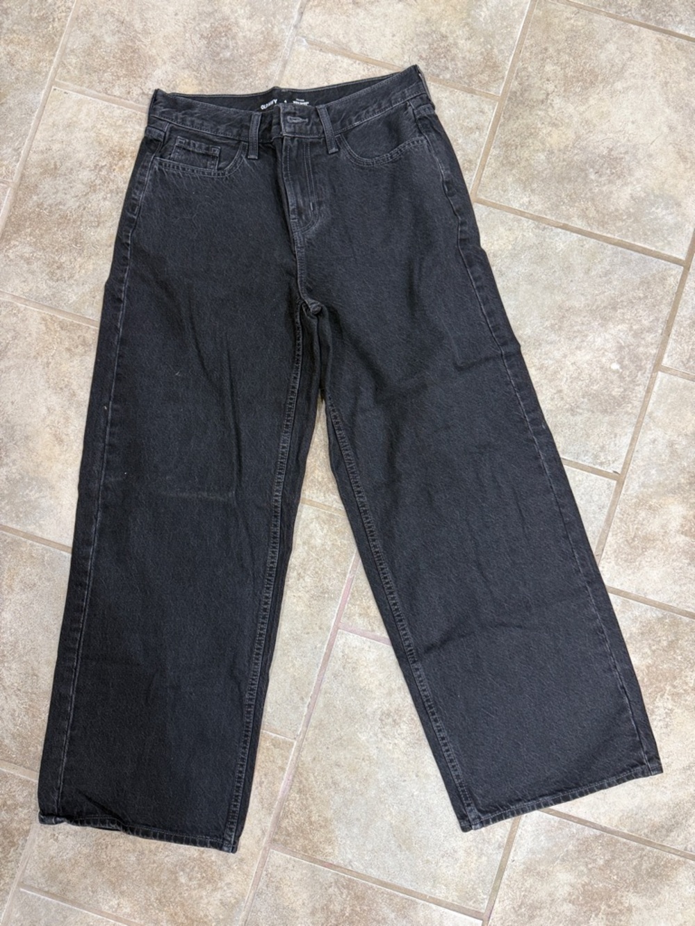 Old Navy Men's Black Relaxed Straight Jeans